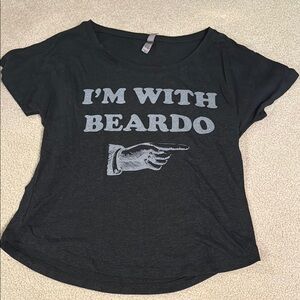 2010s Millennial Core Graphic Tee - I'm With Beardo